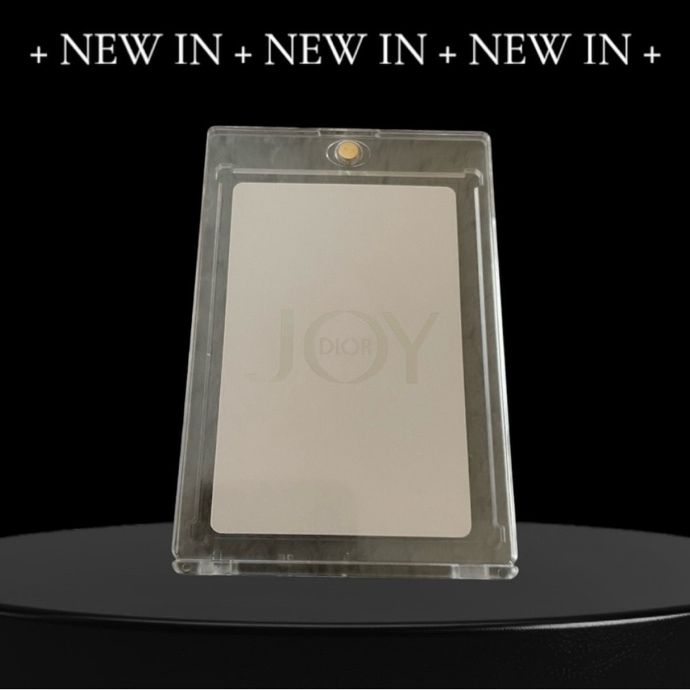 Dior Holographic Playing Cards in Case Buyers Choice 2, 6, or 8 of Clubs